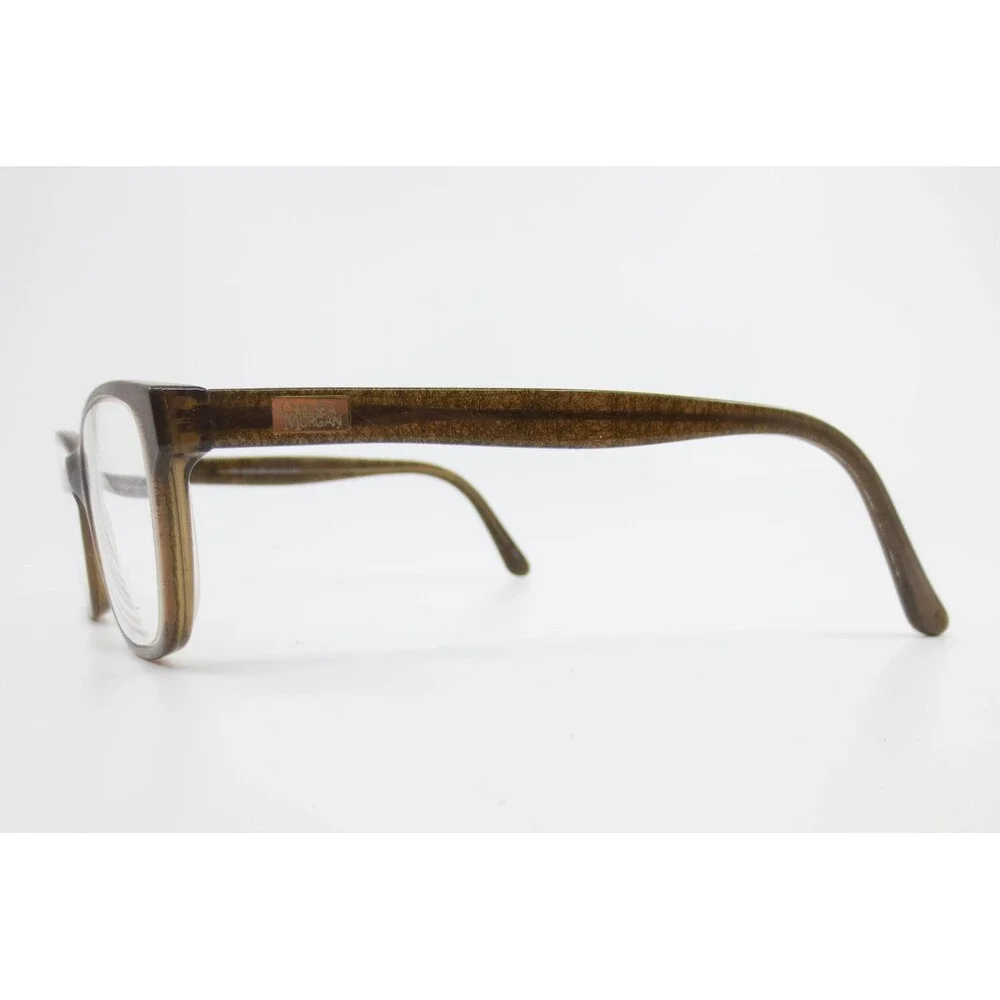 Chelsea Morgan CM 6009 BR Brown Textured Oval Eyeglass Frames 52-15-140
